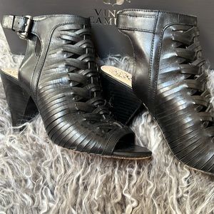 Vince Camuto Black Leather Sandals